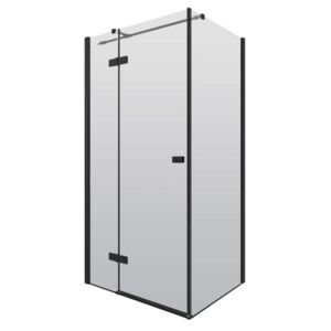 Well NIKA Black 100x90 Clear W69962 Sprchová zástěna obdélníková