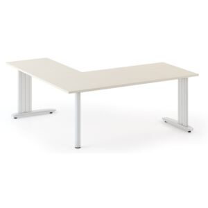 Kancelářský stůl Flexible L 1600 x 1400 mm, bříza