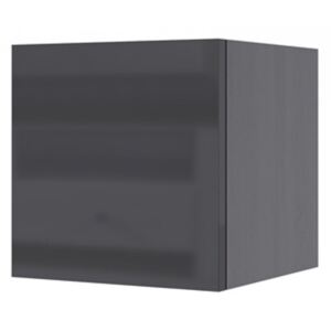 Skříňka závěsná Combo 1 - grafit/MDF Černý lesk