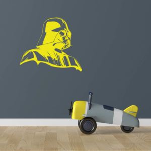 GLIX Darth Vader - samolepka na zeď Žlutá 80x70 cm