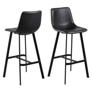 ACTONA Barová židle Oregon černá 103 × 46,5 × 50 cm