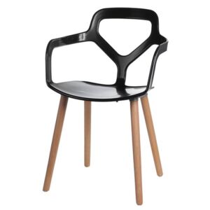 Jídelní židle Nox Wood černá