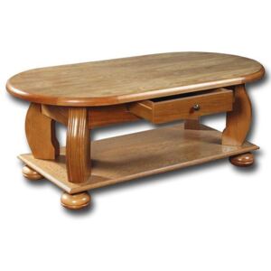 Rustikální konferenční stolek 8925 dub rustikál, 120x60 cm