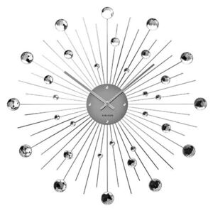Nástěnné hodiny Espirio 50 cm, stříbrná