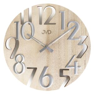 Moderní světle dřevěné hodiny JVD design HT101.4 - II. jakost (POŠTOVNÉ ZDARMA!!!)