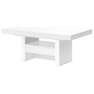 Konferenční stolek AVERSA LUX MAT, bílý (Moderní konferenční stolek s)