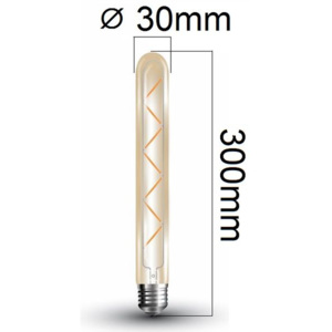 Retro LED žárovka E27 7W 700lm extra teplá, filament, ekvivalent 60W