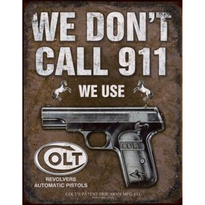 Plechová cedule: Colt 911 - 30x40 cm
