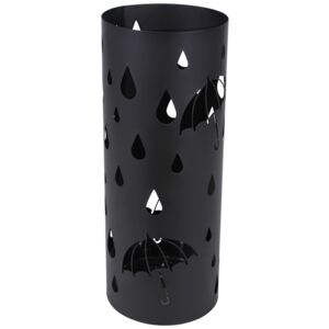 SONGMICS Stojan na deštníky, černá 19,5x49cm