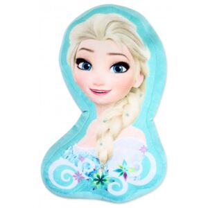 Setino • Tvarovaný 3D polštář Ledové království - Frozen - princezna Elsa - 37 x 22 cm