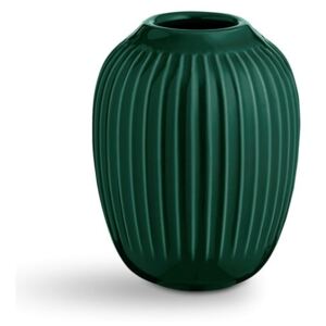 Zelená kameninová váza Kähler Design Hammershoi, výška 10 cm