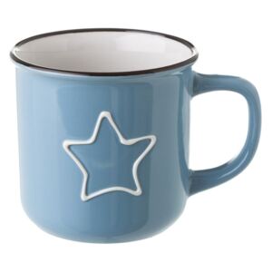 Modrý keramický hrnek Unimasa Star, 325 ml