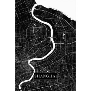 Mapa Šanghaj black