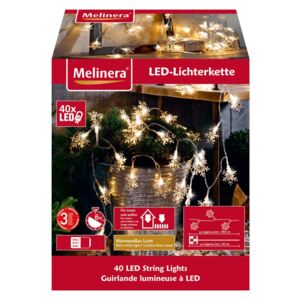 MELINERA® Světelný LED řetěz (sněhová vločka)