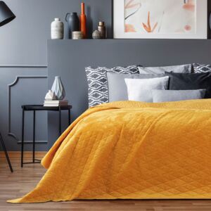 Přehoz na postel LEILA 220x240 cm mustard/hořčicová Mybesthome