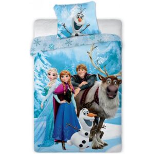 Faro • Bavlněné povlečení Ledové království - Frozen - motiv Přátelé navždy - 100% bavlna - 70 x 90 cm + 140 x 200 cm