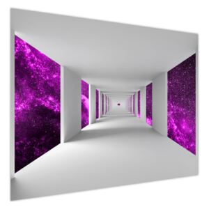 Fototapeta Chodba a fialový vesmír 200x150cm S-FT4742A_2N(L)