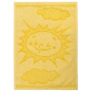 Dětský froté ručník 30x50 - Sluníčko žluté