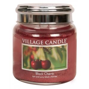 Village Candle Vonná svíčka ve skle, Černá třešeň - Black Cherry, 262g/55 hodin