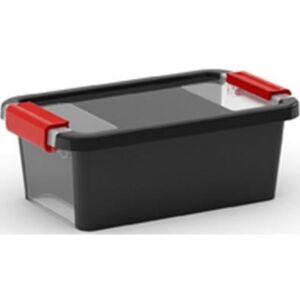 Plastový úložný box KIS Bi Box XS s víkem 3l, černý