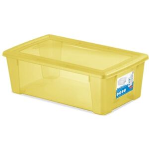 Plastový box Visualbox L - žlutý, 10l