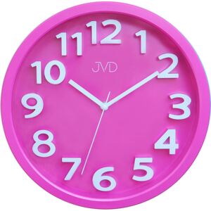 Růžové čitelné netikající tiché dětské hodiny JVD HA48.5 (POSLEDNÍ KS NA PRODEJNĚ VE STANKOVĚ)