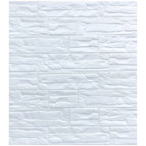 Wall Art Decor, 700 x 770 mm, N50, 3D - PVC samolepící obkladový panel kámen bílý