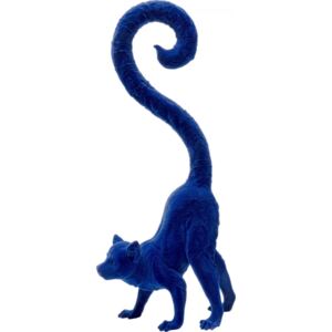 KARE DESIGN Soška Lemur Modrá 49cm
