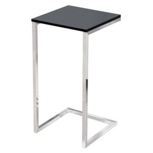 Inviro Odkládací stolek ATEO 60 cm,černá/stříbrná