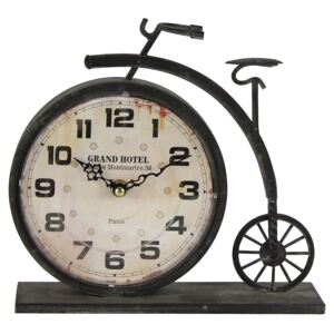 Stolní hodiny ve tvaru retro jízdního kola - 23*7*22 cm