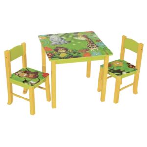 Dětský stolek a 2 židličky Jungle - 2 tipy
