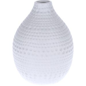 Koopman Keramická váza Asuan bílá, 17,5 cm