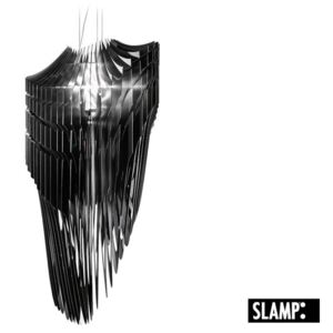 Slamp Avia suspension M, černé designové svítidlo od Zaha Hadid, 3x52+1x50W, délka 100cm