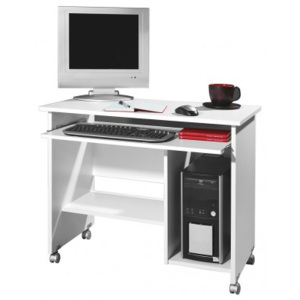 Office - PC stůl (bílá)