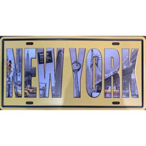 Cedule NEW YORK 30,5cm x 15,5cm Plechová cedule