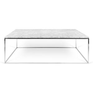 Tema Home Konferenční stolek GLEAM 40x75x120cm,chromověbílý