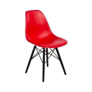 Židle DSW, červená (Černá) S24246 CULTY +