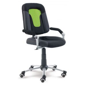 Rostoucí dětská židle na kolečkách Mayer FREAKY SPORT – s područkami Polyester černá/zelená 2430 08 373