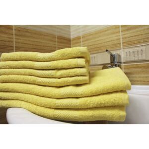 Froté ručník BOBBY - žlutý 50 x 100 cm