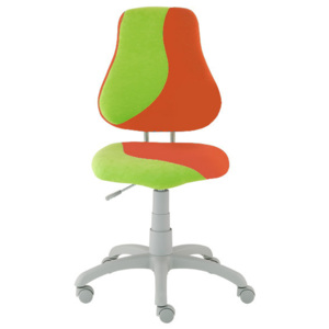 Dětská rostoucí židle ALBA FUXO S-line oranžovo-ostře zelená