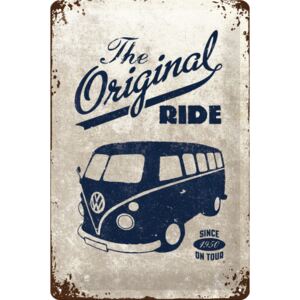 Nostalgic Art Plechová cedule – VW The Original Ride (Šedá) 30x20 cm