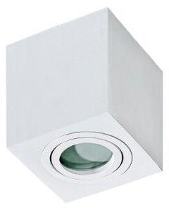 Brant koupelnové přisazené svítidlo 1x GU10 50W bez zdroje 9cm hranaté IP20, bílé