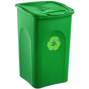 Odpadkový koš na tříděný odpad BEGREEN zelený 50L