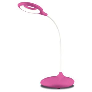 Ecolite LHZQ7-RUZ LED stolní lampa AKU stmív., 5W, 440lm, 4000K, růžová