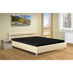Moderní manželská postel Doroty 160x200 cm Barva: eko béžová