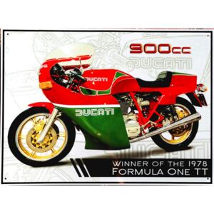 Plechová cedule - Ducati 900CC Mike Hailwood