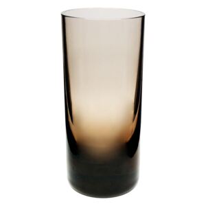 Moderní skleněná váza světle hnědá 15.5 cm