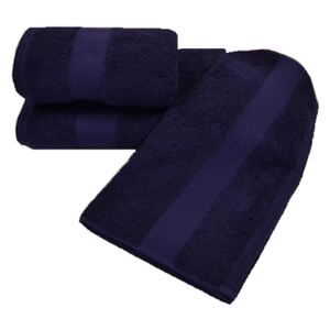 Dárková sada malých ručníků DELUXE Tmavě modrá (švestka), 650 gr / m², Modal - 17% modal / 83% výběrová bavlna
