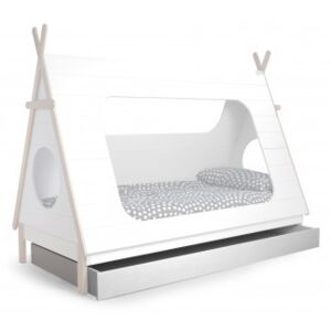 Woood Zásuvka pro dětskou postel TIPI 90 x 200 cm s roštem,bílá