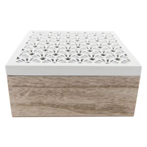 Dřevěný úložný box na čaj Clayre & Eef Lersso